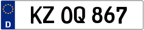 Trailer License Plate